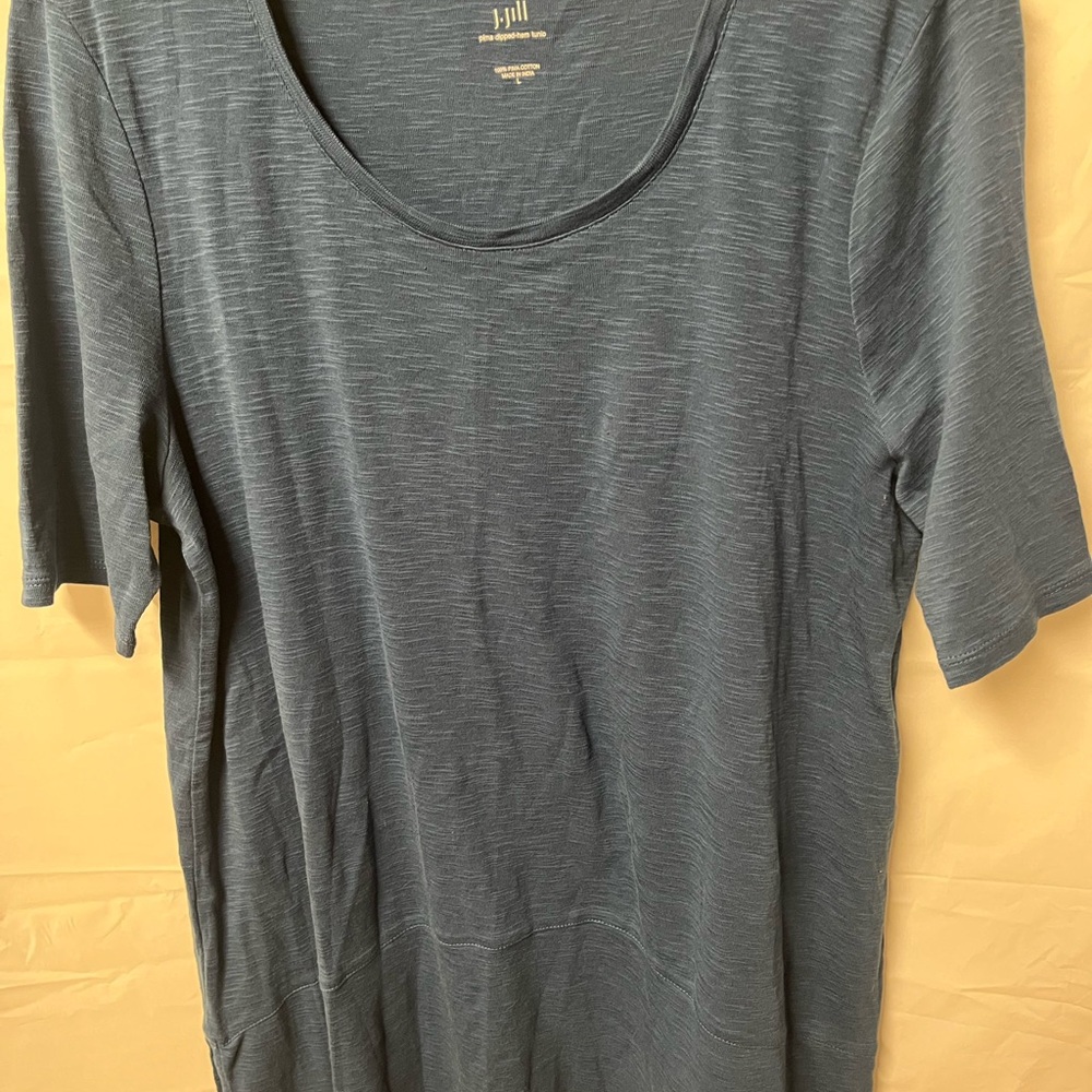 J. Jill Slate Blue short Sleeve Tunic